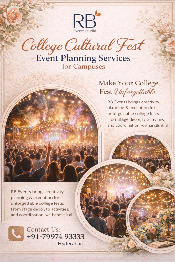 College cultural fest event planning
