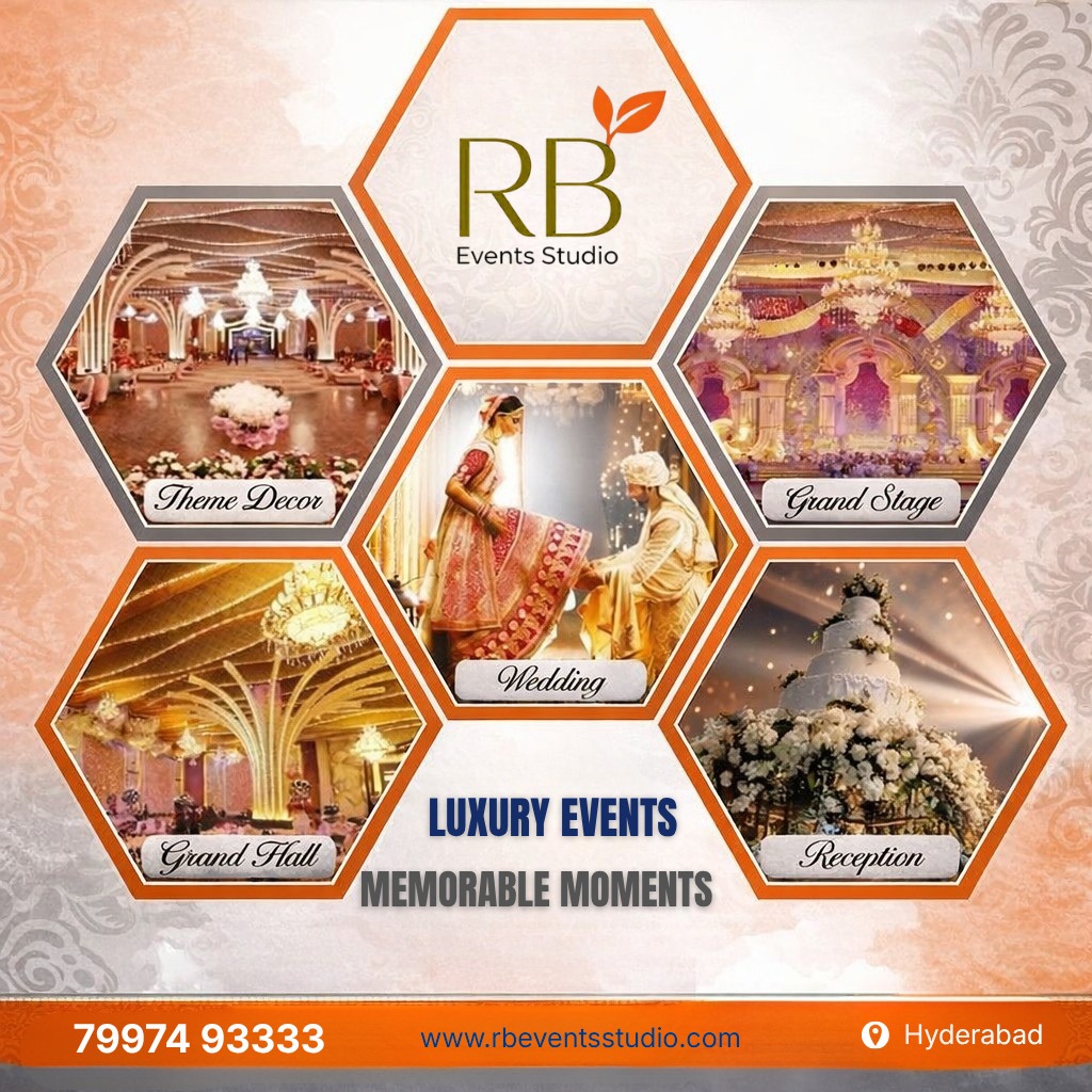 Event Planning and Decoration Services | Trendy Wedding Stage Setup Hyderabad | RB Events